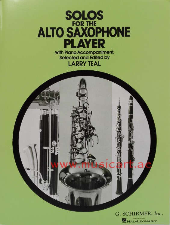 Picture of 'Solos for the Alto Saxophone Player: With Piano Accompaniment (Schirmer's Solos)'
