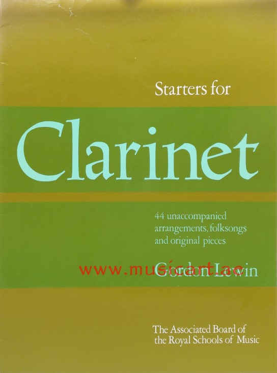 Picture of 'Starters for Clarinet: Forty-Four Unaccompanied Arrangements, Folk Songs and Original Pieces'