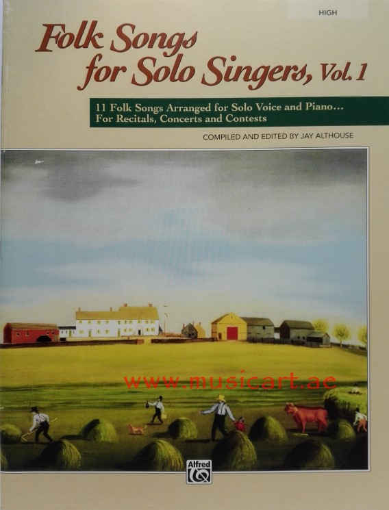 Picture of 'Folk Songs for Solo Singers, Volume 1 High'