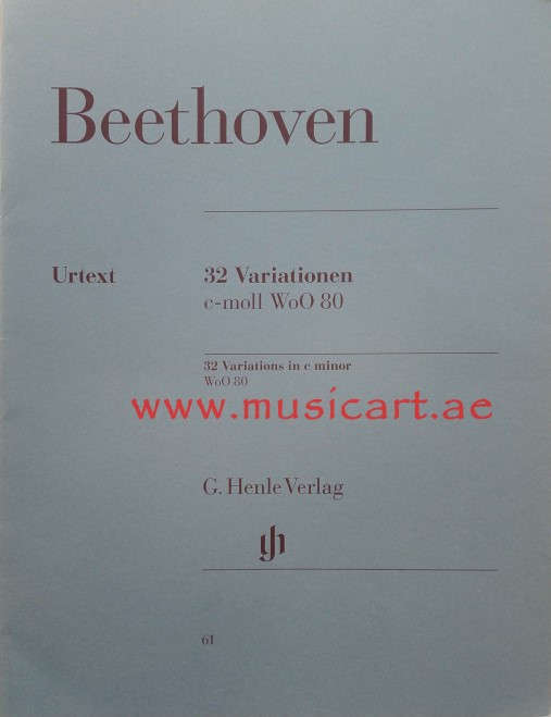 Picture of 'Beethoven 32 Variations in C Minor'