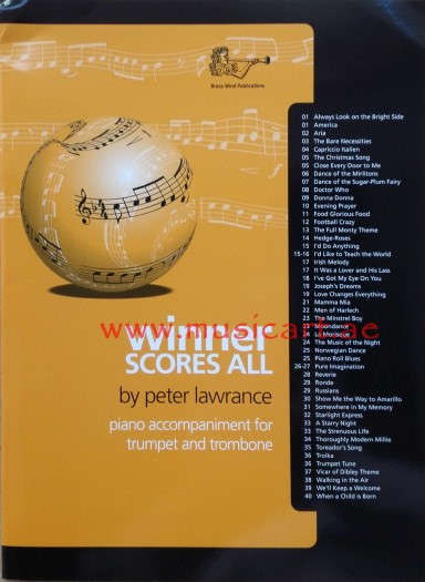 Picture of 'Winner Scores All piano accompaniment for trumpet and trombone'