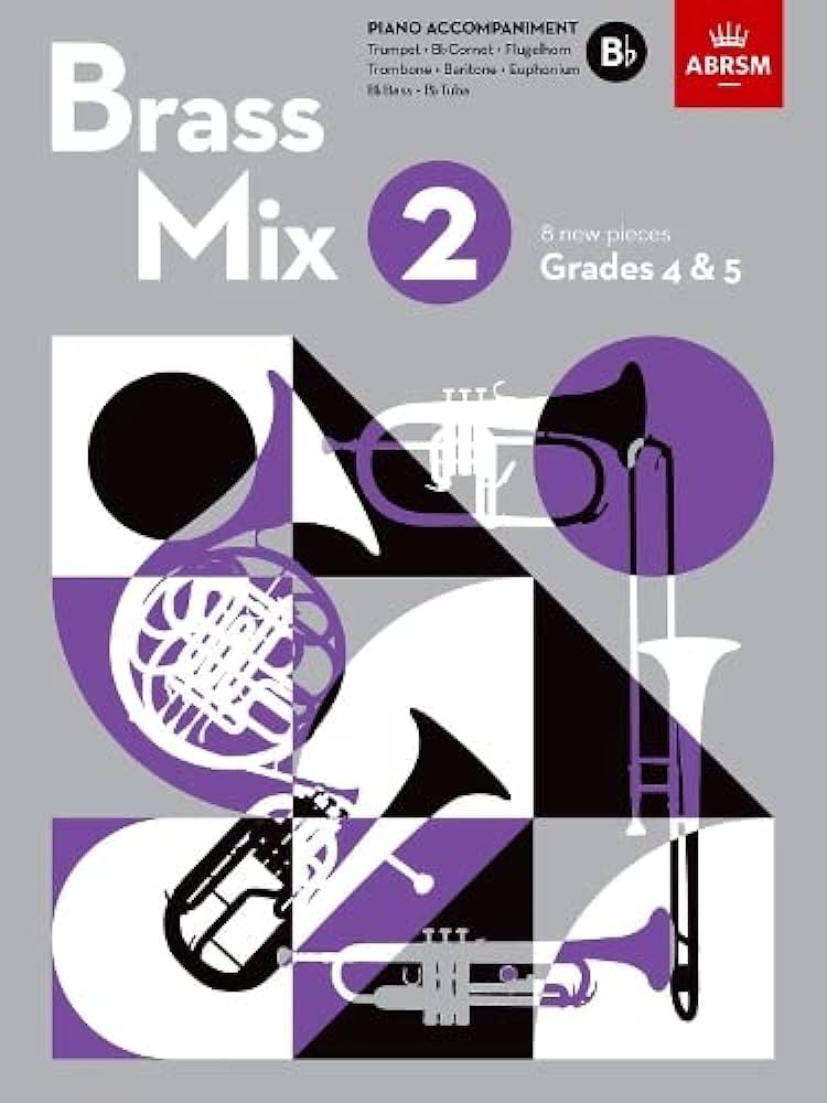Picture of 'Brass Mix, Book 2, Piano Accompaniment B flat: 8 new pieces for Brass, Grades 4 & 5 (Shining Brass (ABRSM))'