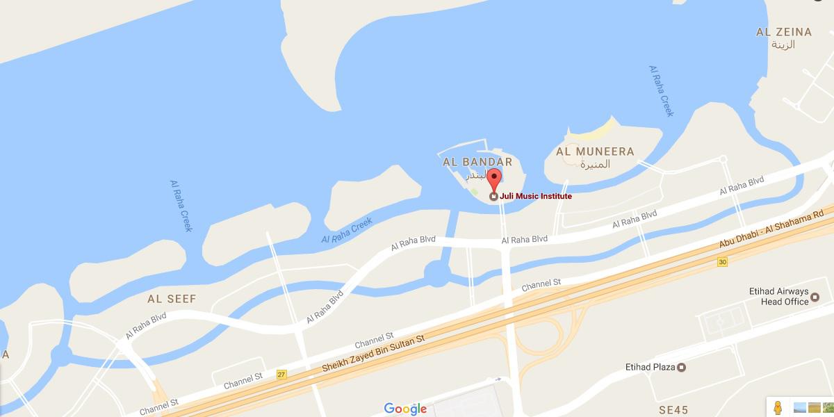 google map for Musicart Institute