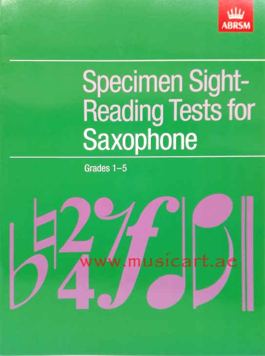 Picture of 'Specimen Sight-Reading Tests for Saxophone, Grades 1-5'