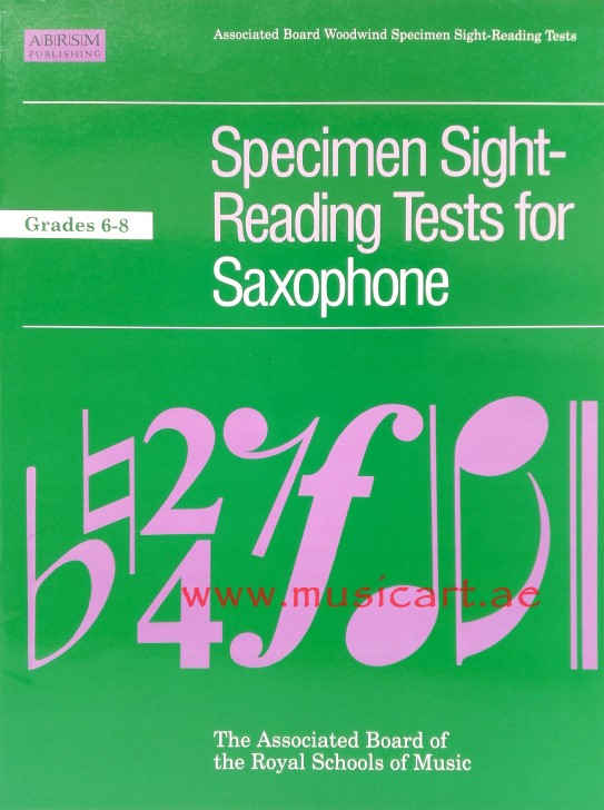 Picture of 'Specimen Sight-Reading Tests for Saxophone, Grades 6-8'
