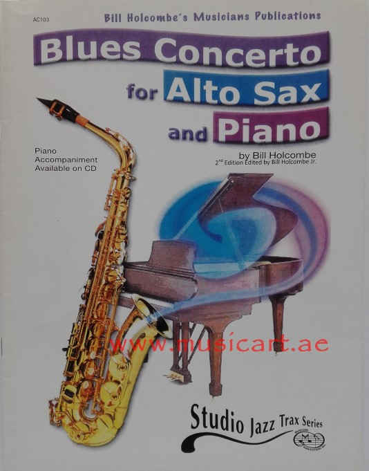 Picture of 'Blues Concerto for Alto Sax & Piano (Book only)'