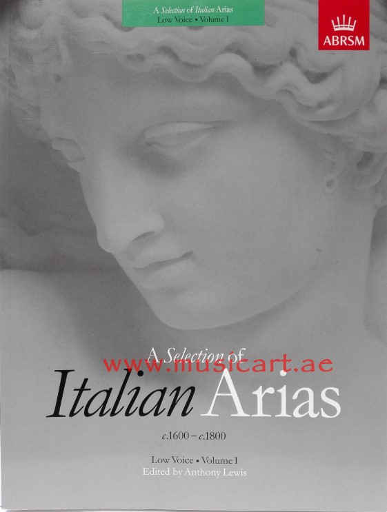 Picture of 'A Selection of Italian Arias 1600-1800, (Low Voice): Volume 1'