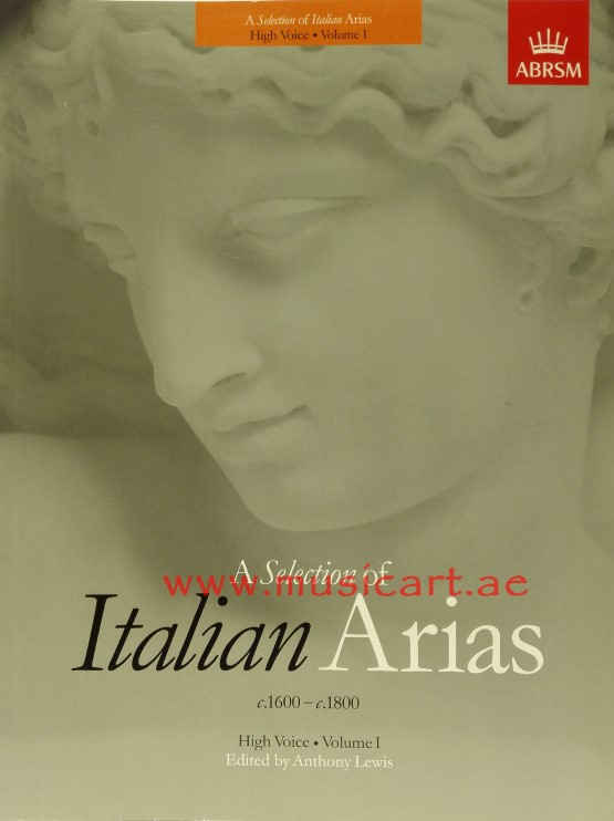 Picture of 'A Selection of Italian Arias 1600-1800, (High Voice): Volume 1'