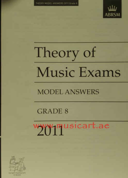 Picture of 'Theory Music Exam Model Answers 2011 Gr8 (Theory of Music Exam Papers & Answers (ABRSM))'
