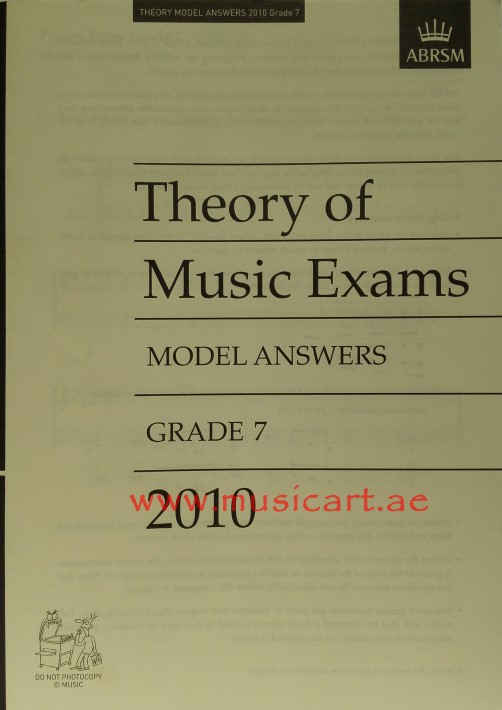 Picture of 'Theory of Music Exams 2010 Model Answers, Grade 7 (Theory of Music Exam Papers & Answers (ABRSM))'