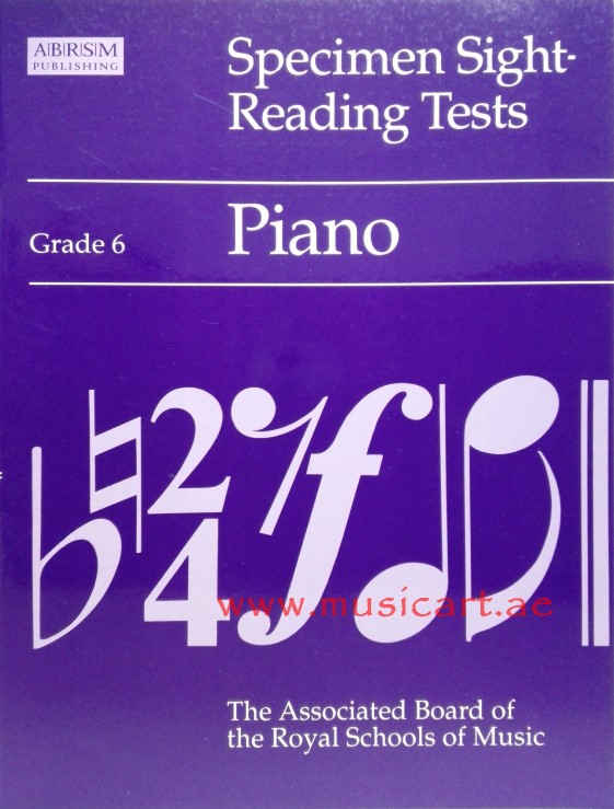 Picture of 'Specimen Sight-reading Tests: Grade 6: Piano'