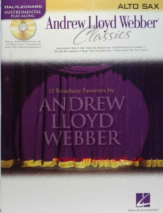 Picture of 'Andrew Lloyd Webber Classics - Alto Sax: Alto Sax Play-Along Book/CD Pack (With CD)'