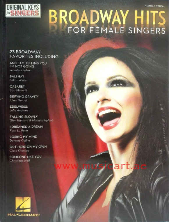 Picture of 'Broadway Hits - Original Keys for Female Singers (Original Keys for Singers)'
