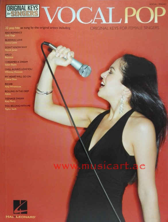 Picture of 'Vocal Pop - Original Keys For Female Singers (Original Keys for Singers)'