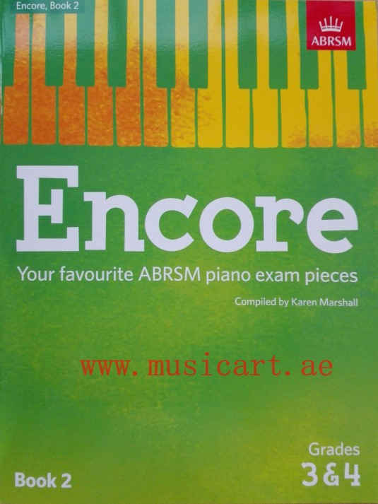 Picture of 'Encore: Your Favourite ABRSM Piano Exam Pieces Book 2:grade3&4'