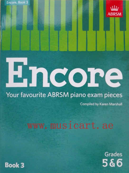 Picture of 'Encore: Your Favourite ABRSM Piano Exam Pieces Book 3:grade5&6'