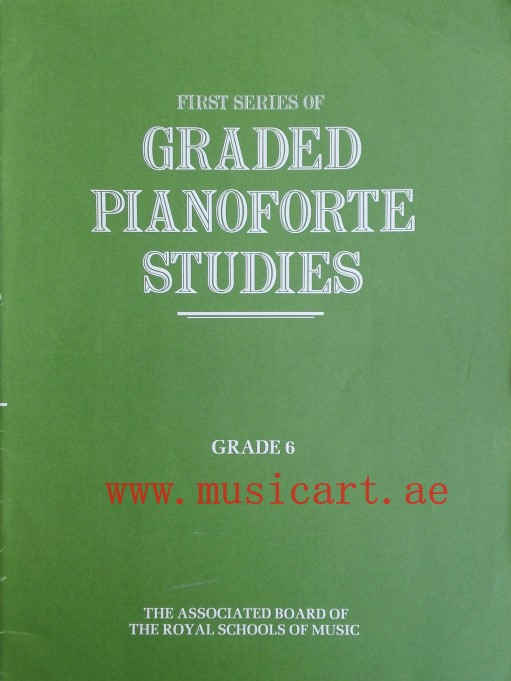 Picture of 'Graded Pianoforte Studies, First Series, Grade 6'
