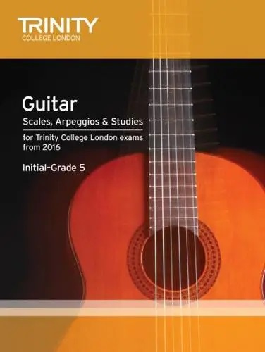 Picture of 'Trinity College London: Guitar & Plectrum Guitar Scales, Arpeggios & Studies Initial-Grade 5 from 2016 - Softcover'