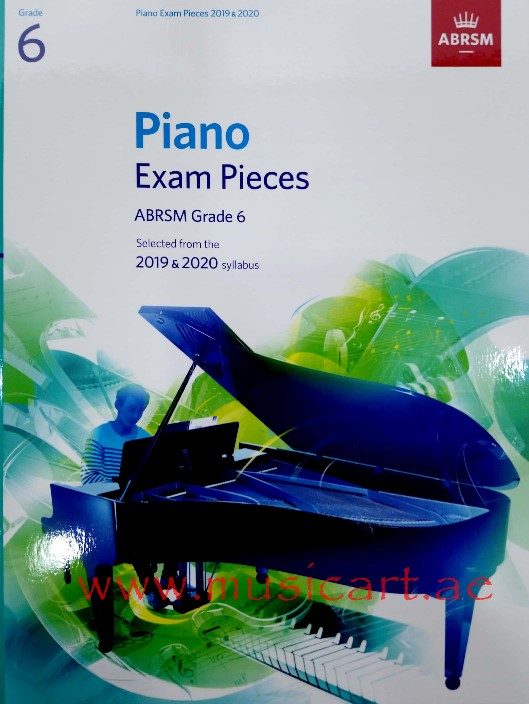 Picture of 'Piano Exam Pieces 2019 & 2020, ABRSM Grade 6'
