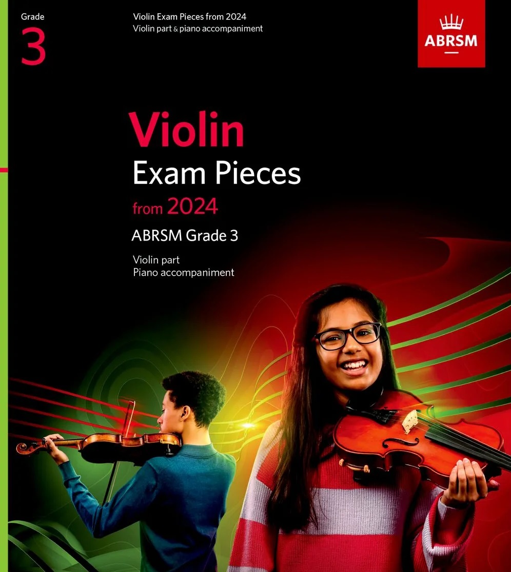 Picture of 'Violin Exam Pieces from 2024, ABRSM Grade 3, Violin Part & Piano Accompaniment'