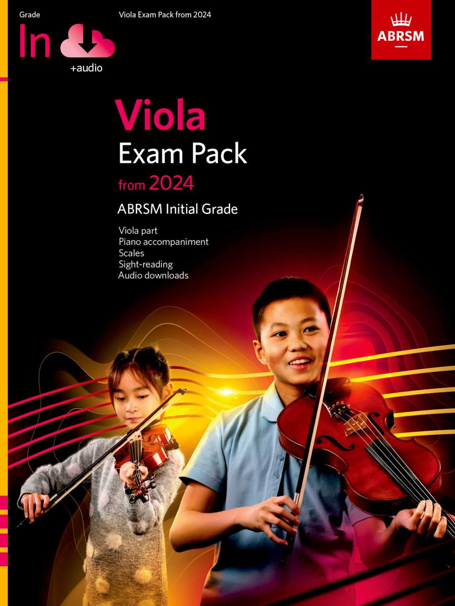 Picture of 'Viola Exam Pack from 2024, Initial Grade, Viola Part, Piano Accompaniment & Audio by ABRSM'
