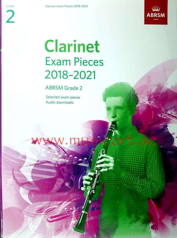Picture of 'Clarinet Exam Pieces 2018–2021, ABRSM Grade 2'