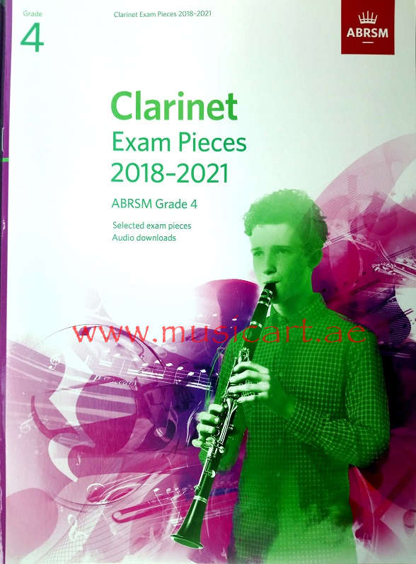 Picture of 'Clarinet Exam Pieces 2018–2021, ABRSM Grade 4'