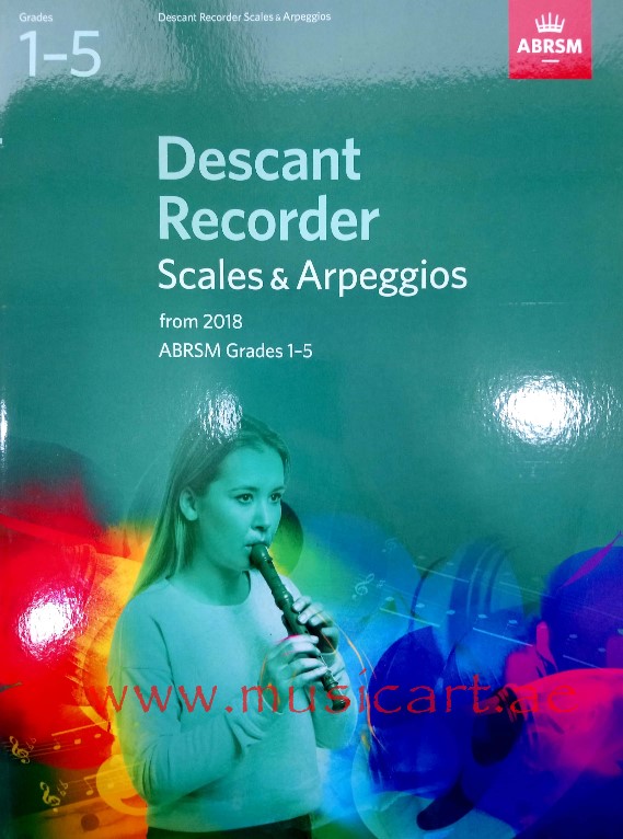 Picture of 'Descant Recorder Scales & Arpeggios, ABRSM Grades 1-5 : from 2018'