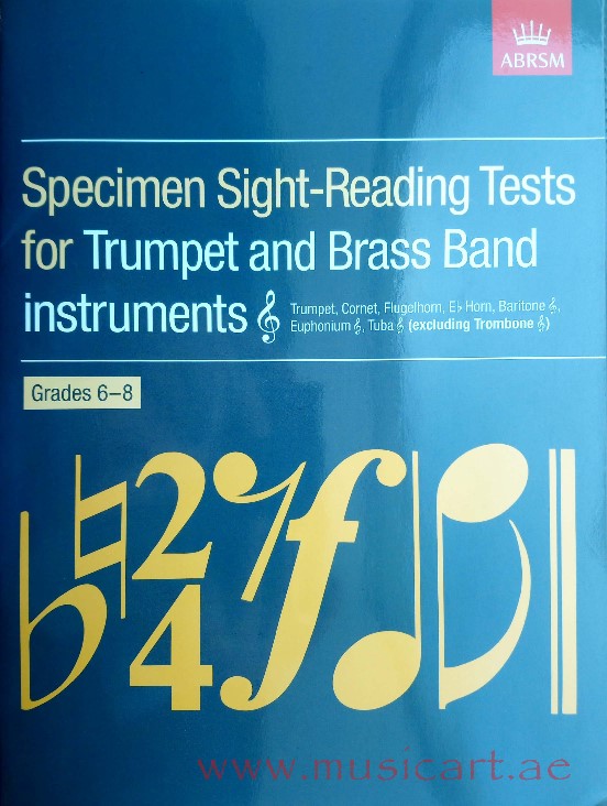 Picture of 'Specimen Sight-Reading Tests for Trumpet and Brass Band Instruments Grade 6-8'
